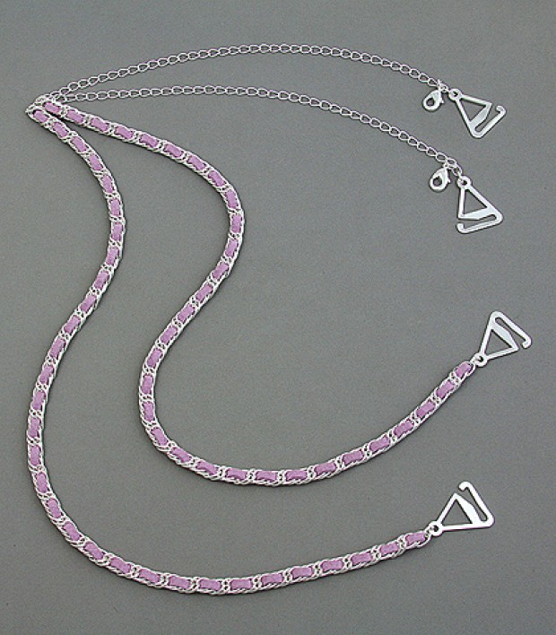 Bra Straps - CNL Style Chain Strap - Purple