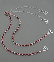 Bra Straps - CNL Style Chain Strap - Red