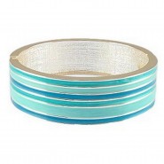 Hand Painted Cuff/ Stripe - Blue Color - BR-5077BL
