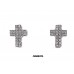 Cross Rhinetone Earrings - ER-JVSE9371
