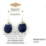 Semi Precious Stone Earrings - Sodalite- "SPIRIT " - ER-WE0001SS-SOD