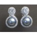 Gift set: Maperla Pearl w/ Swarovski Cubic Zirconia Necklace & Earring Set