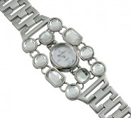 Lady Watch - Jeweled Design -Clear - WT-L80533CL
